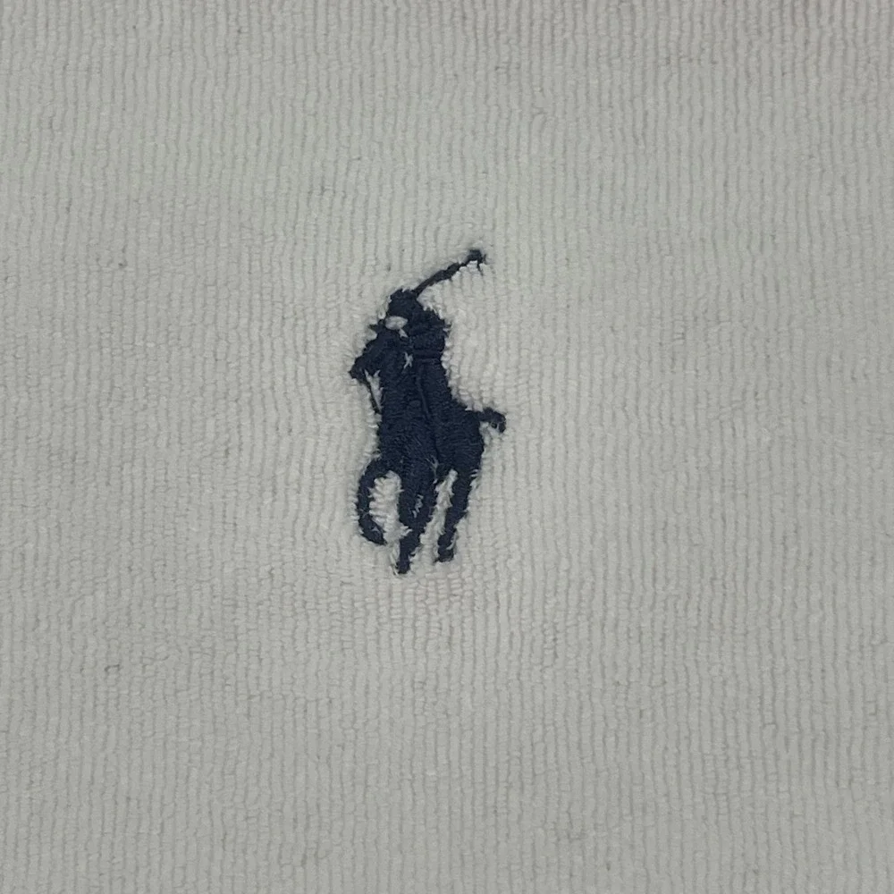 VTG Polo Ralph Lauren Terry Cloth Polo Men's XLarge White Pullover Golf Tennis - Picture 4 of 11